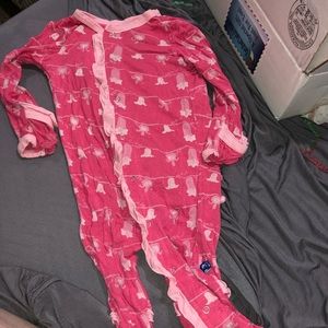 Kickee Pants ruffle footie 6/12 months